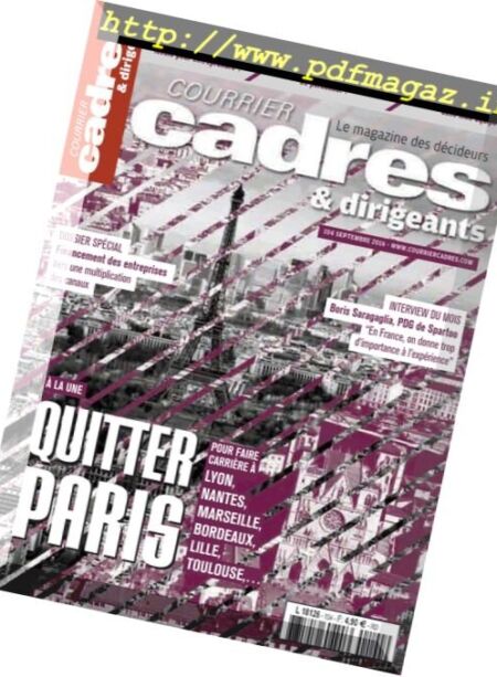 Courrier Cadres – Septembre 2016 Cover