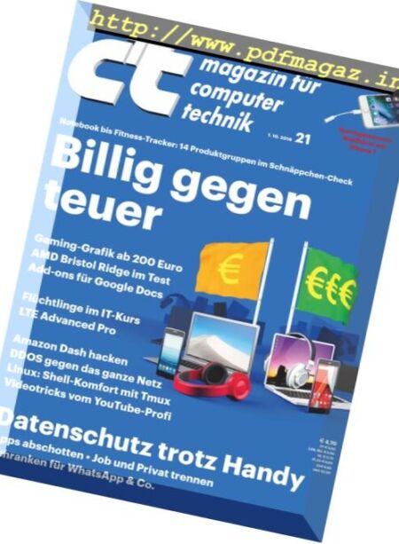 c’t magazin – 1 Oktober 2016 Cover