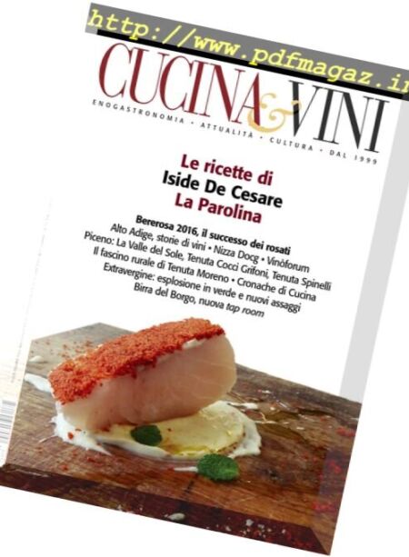 Cucina & Vini – Settembre 2016 Cover