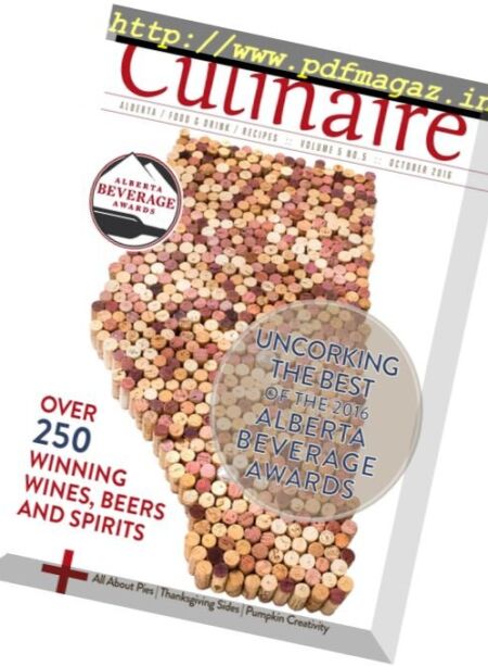 Culinaire Magazine – October 2016 Cover