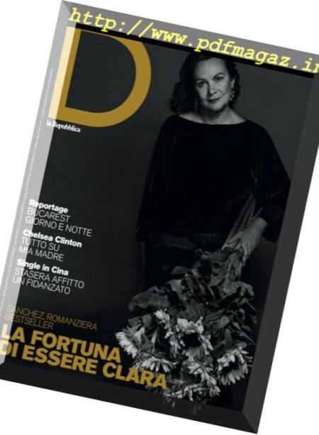 D la Repubblica – 20 Agosto 2016 Cover