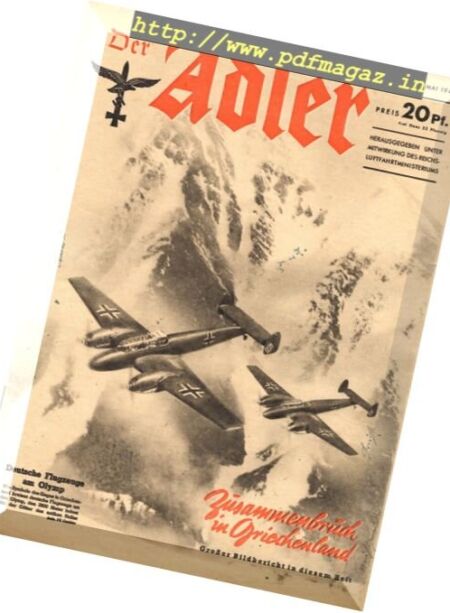 Der Adler – N 10, 13 Mai 1941 Cover