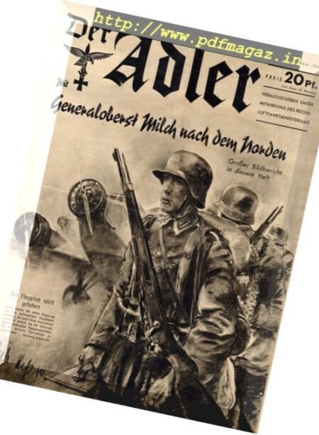 Der Adler – N 10, 14 Mai 1940 Cover