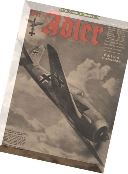 Der Adler – N 10, 19 Mai 1942 Cover