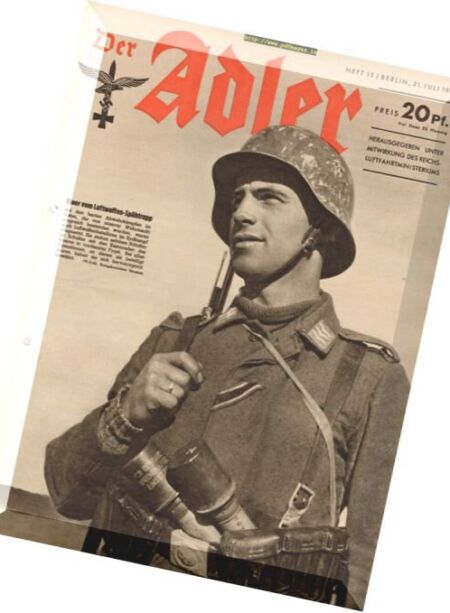 Der Adler – N 15, 21 Juli 1942 Cover