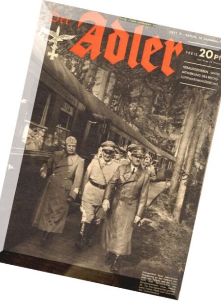 Der Adler – N 19, 16 September 1941 Cover