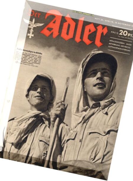 Der Adler – N 23, 10 November 1942 Cover
