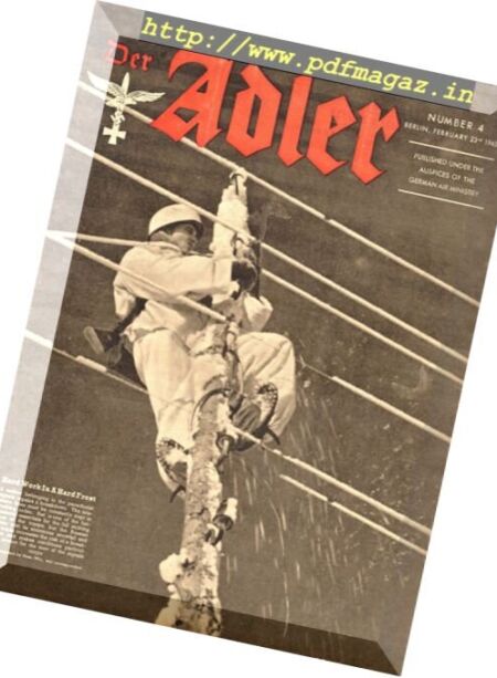 Der Adler – N 4, 23 February 1943 Cover