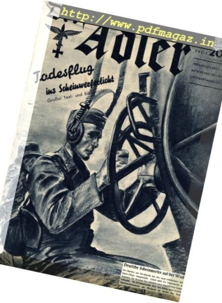 Der Adler – N 6, 19 Marz 1940 Cover