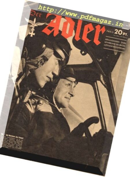 Der Adler – N 8, 10 April 1941 Cover