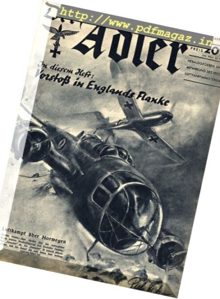 Der Adler – N 9, 30 April 1940 Cover