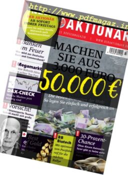 Der Aktionar – 12 August 2016