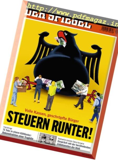 Der Spiegel Magazin – N 34, 20 August 2016 Cover
