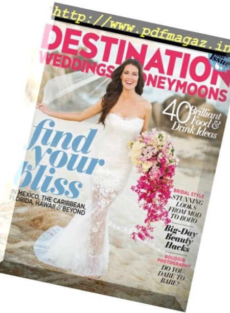 Destination Weddings & Honeymoons – November-December 2016 Cover