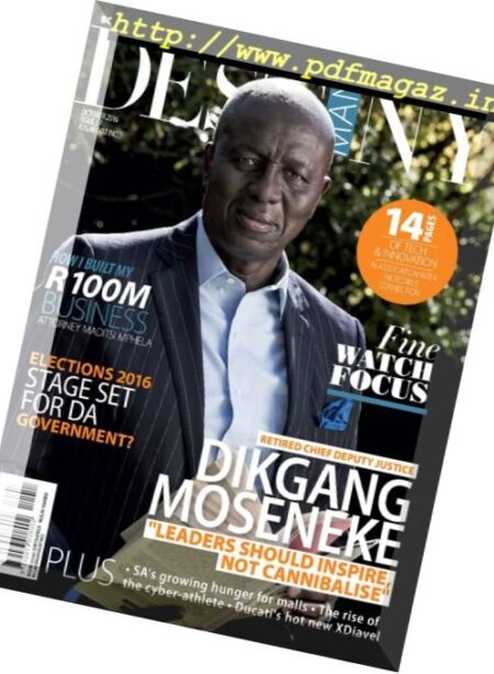 Destiny Man – October 2016 Cover
