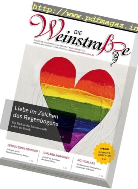 Die Weinstrasse – September 2016 Cover