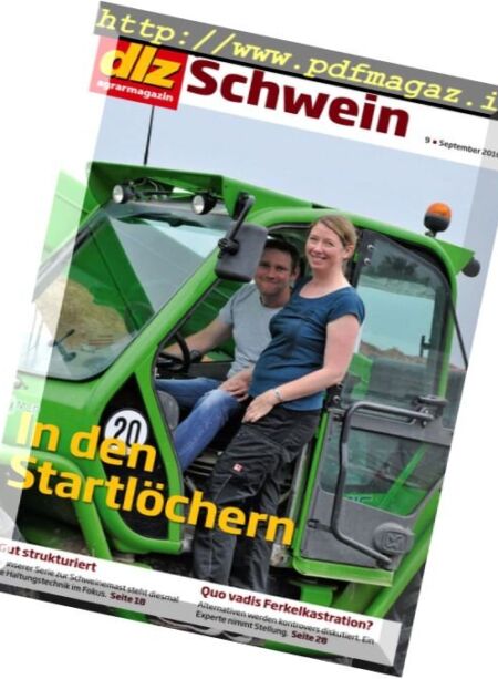 DLZ Primus Schwein – September 2016 Cover