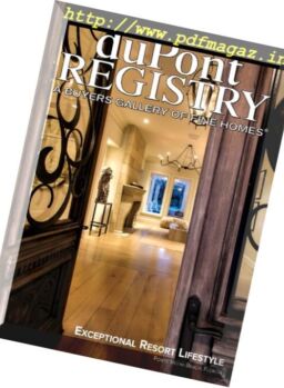 duPontREGISTRY Homes – October 2016