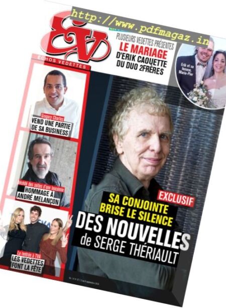 Echos Vedettes – 3 au 9 Septembre 2016 Cover
