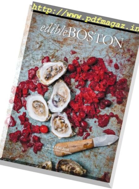 Edible Boston – Fall 2016 Cover
