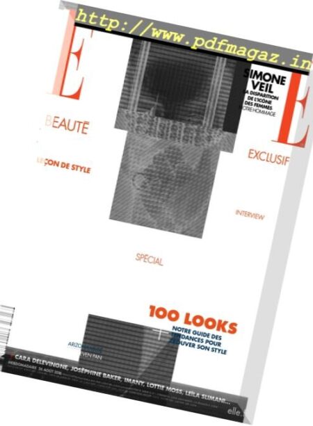 Elle France – 26 Aout 2016 Cover
