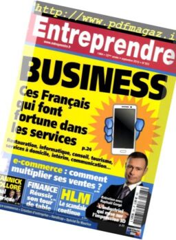 Entreprendre – Septembre 2016