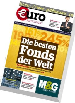 Euro am Sonntag – 17 September 2016