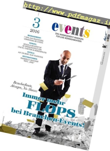 Events – Nr.3, 2016 Cover