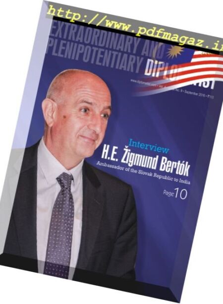 Extraordinary and Plenipotentiary Diplomatist – September 2016 Cover