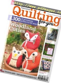 Fabrications Quilting for You – September-October 2016