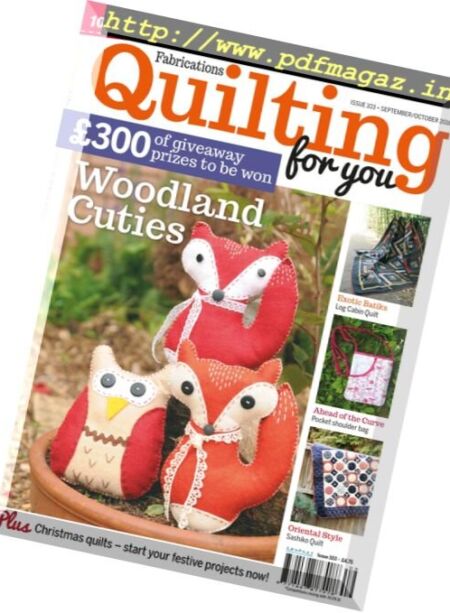 Fabrications Quilting for You – September-October 2016 Cover