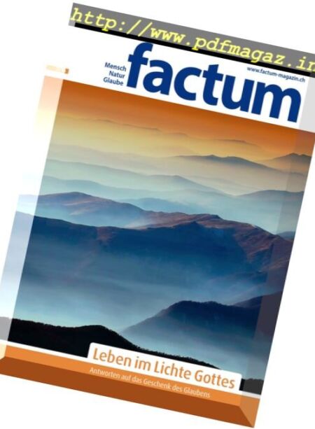 Factum Magazin – Nr.7, 2016 Cover