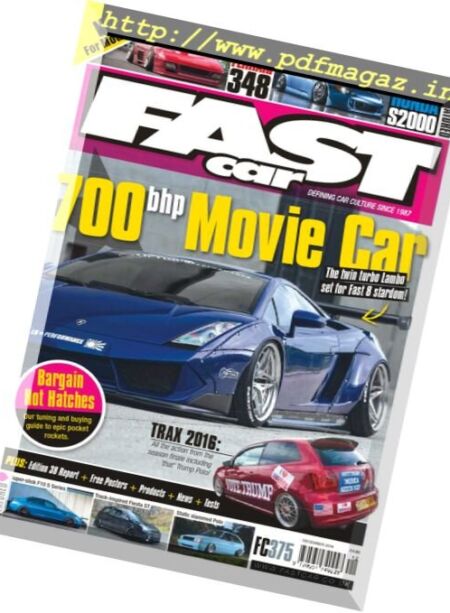Fast Car – December 2016 Cover