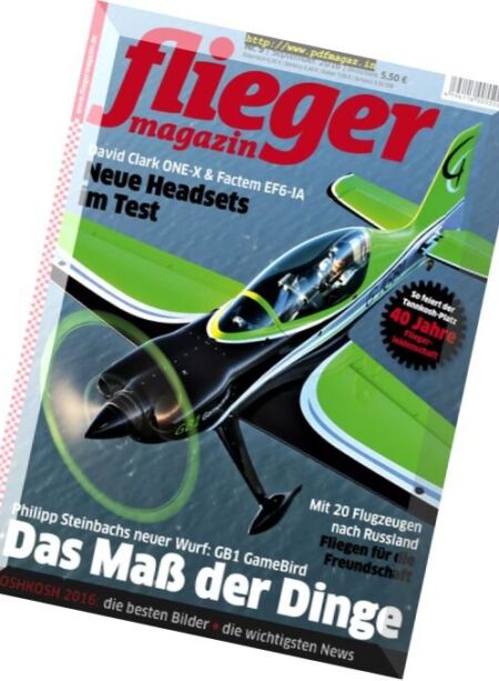 Fliegermagazin – September 2016 Cover