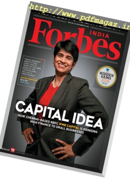 Forbes India – 16 September 2016 Cover