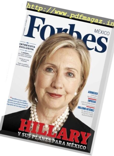 Forbes Mexico – Septiembre 2016 Cover