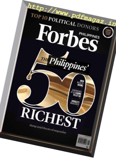 Forbes Philippines – September 2016 Cover