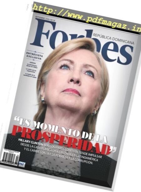 Forbes Republica Dominicana – Septiembre 2016 Cover