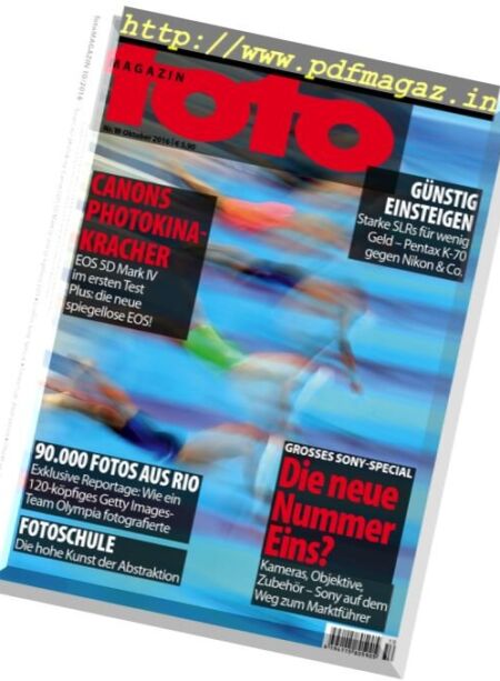 FotoMagazin – Oktober 2016 Cover
