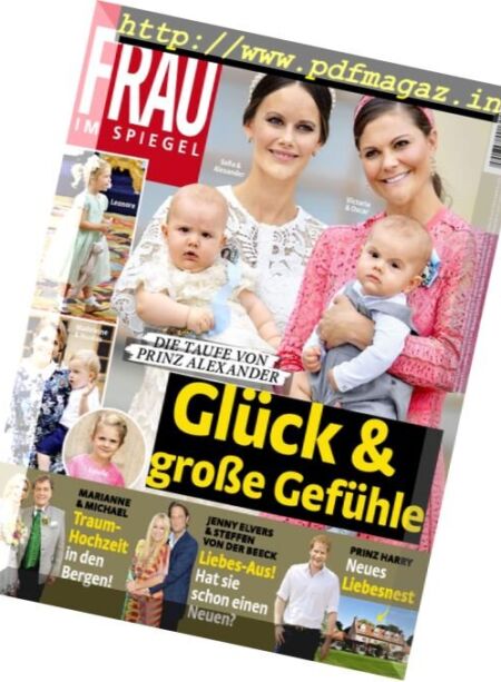 Frau im Spiegel – 14 September 2016 Cover