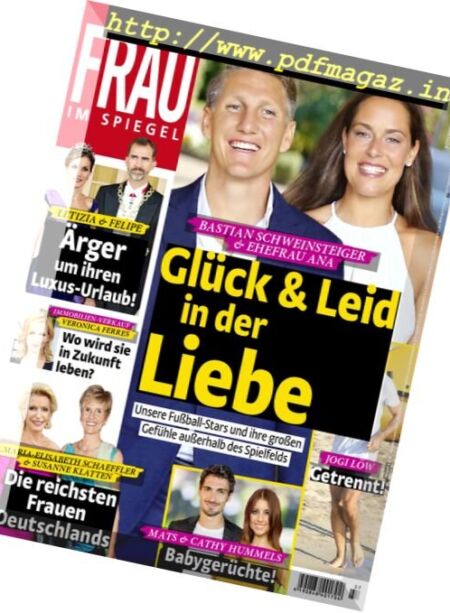 Frau im Spiegel – 7 September 2016 Cover