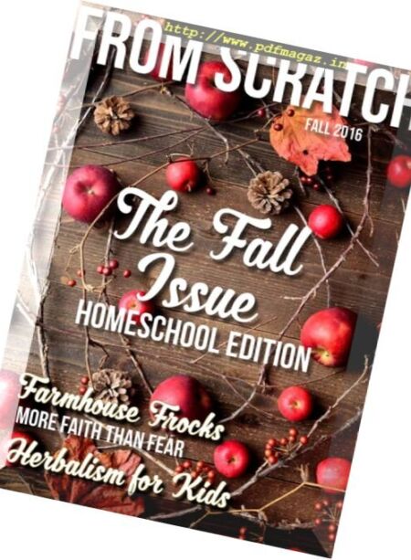 From Scratch Magazine – Fall 2016 Cover
