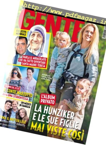 Gente Italia – 13 Settembre 2016 Cover