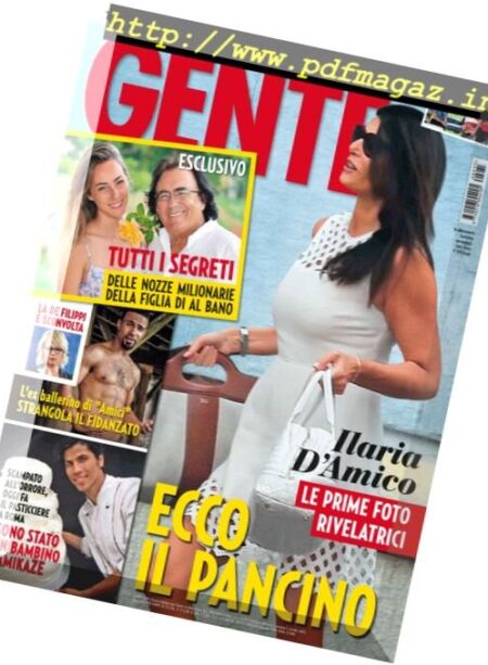 Gente Italia – 6 Settembre 2016 Cover