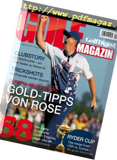 Golf – September 2016 Cover
