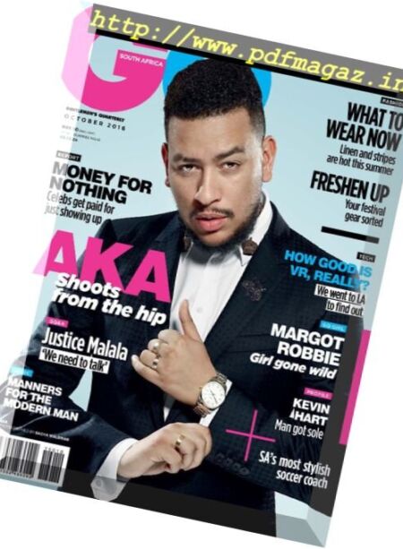 GQ South Africa – October 2016 Cover