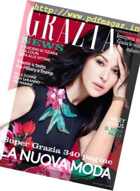 Grazia Italia – 28 Settembre 2016 Cover