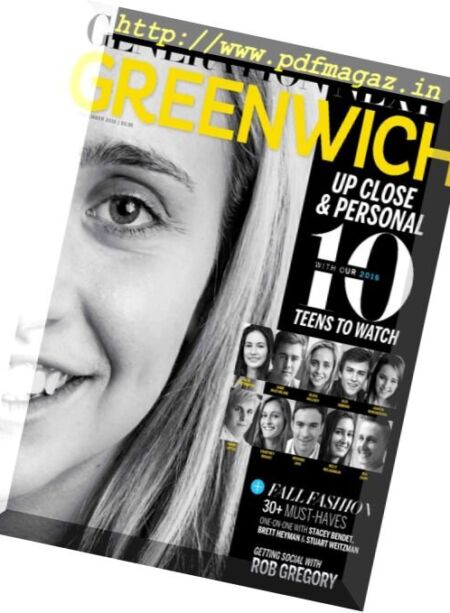 Greenwich Magazine – September 2016 Cover