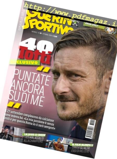 Guerin Sportivo – Ottobre 2016 Cover