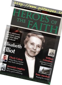 Heroes of the Faith – October-December 2016
